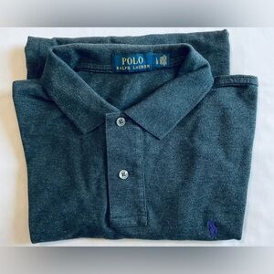 Polo by Ralph Lauren Men's Dark Gray Polo Shirt